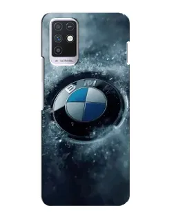 Чехол для Infinix Note 10 с картинкой «Логотип BMW — лед»