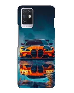 Чехол для Infinix Note 10 с картинкой «BMW — золотая эмблема»
