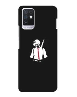 Чохол для Infinix Note 10 з картинкою «PUBG — силует воїна»