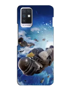 Чохол для Infinix Note 10 з картинкою «Десант PUBG — стрибок»