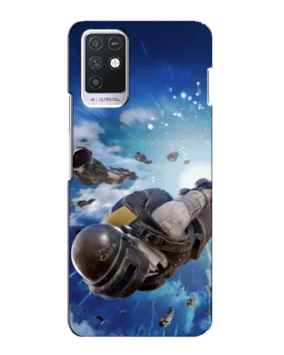 Чохол для Infinix Note 10 з картинкою «Десант PUBG — стрибок»