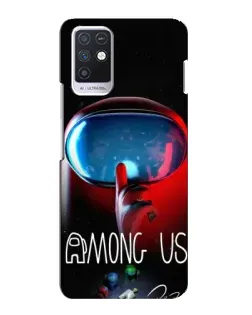 Чохол для Infinix Note 10 з картинкою «Червоний імпостер — макро»