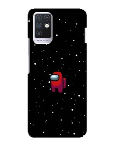 Чохол для Infinix Note 10 з картинкою «Червоний Among Us»