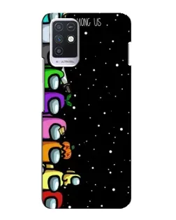 Чохол для Infinix Note 10 з картинкою «Команда Among Us»