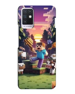 Чохол для Infinix Note 10 з картинкою «Стів на фермі»