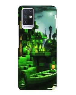 Чохол для Infinix Note 10 з картинкою «Minecraft лісовий пейзаж»