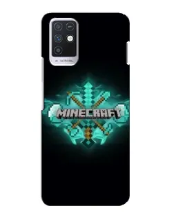Чехол для Infinix Note 10 с картинкой «Minecraft Diamond лого»