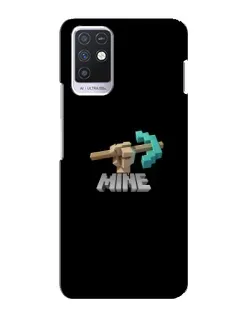 Чехол для Infinix Note 10 с картинкой «Алмазная кирка»