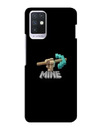 Чехол для Infinix Note 10 с картинкой «Алмазная кирка»
