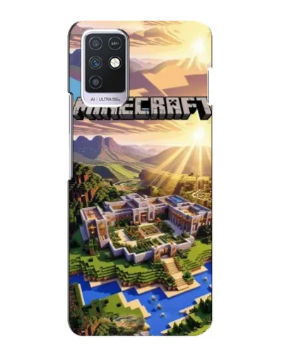 Чехол для Infinix Note 10 с картинкой «Minecraft панорама»