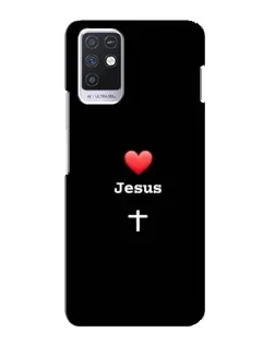 Чохол для Infinix Note 10 з картинкою «Серце - Jesus»