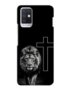 Чохол для Infinix Note 10 з картинкою «Лев та Хрест»