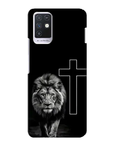 Чехол для Infinix Note 10 с картинкой «Лев и Крест»