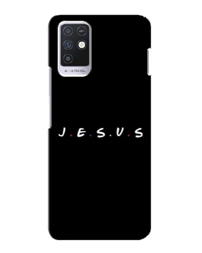 Чехол для Infinix Note 10 с картинкой «Точки веры J.E.S.U.S.»