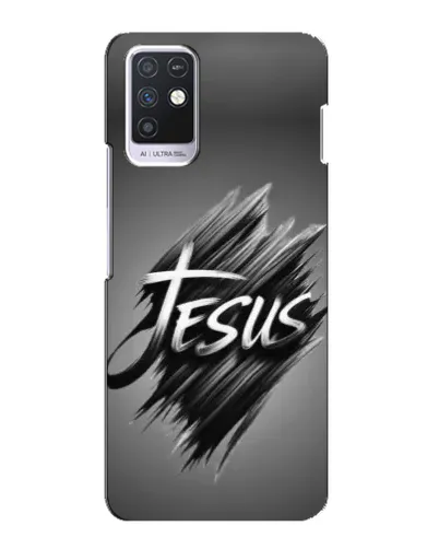 Чехол для Infinix Note 10 с картинкой «Надпись Jesus Graffiti»