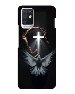 Чехол для Infinix Note 10 с картинкой «Голубь и Свет»