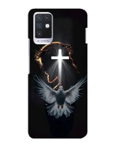 Чехол для Infinix Note 10 с картинкой «Голубь и Свет»
