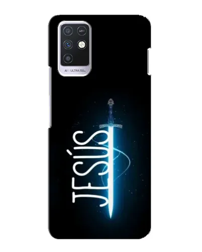 Чехол для Infinix Note 10 с картинкой «Меч Духа Jesus»