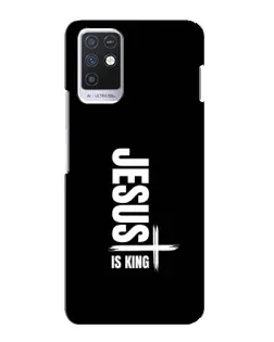 Чехол для Infinix Note 10 с картинкой «Вертикаль веры Jesus»