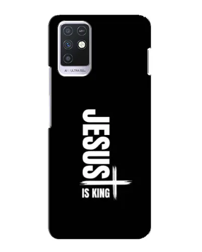 Чехол для Infinix Note 10 с картинкой «Вертикаль веры Jesus»