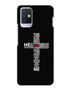 Чохол для Infinix Note 10 з картинкою «Текстовий хрест»