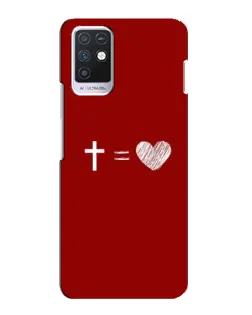 Чохол для Infinix Note 10 з картинкою «Рівняння любові»