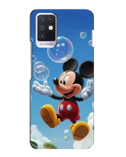 Чохол для Infinix Note 10 з картинкою «Mickey та мильні бульбашки»