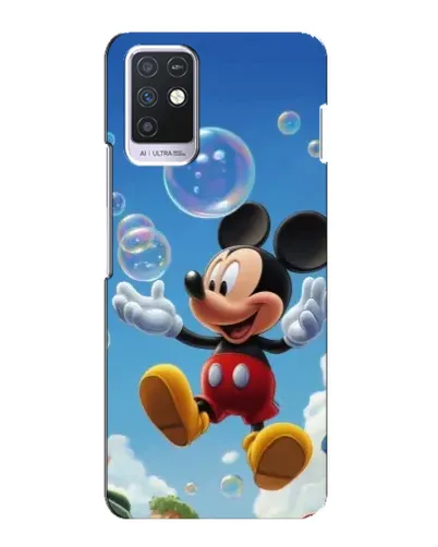 Чохол для Infinix Note 10 з картинкою «Mickey та мильні бульбашки»