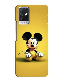 Чохол для Infinix Note 10 з картинкою «Міккі на жовтому»