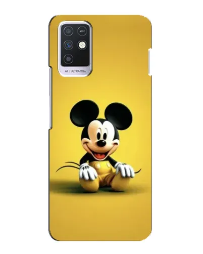 Чохол для Infinix Note 10 з картинкою «Міккі на жовтому»