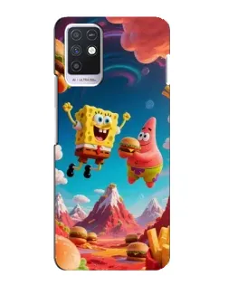 Чохол для Infinix Note 10 з картинкою «Космічний фастфуд»