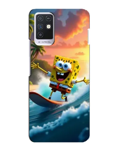Чохол для Infinix Note 10 з картинкою «Губка Боб серфінгіст» Чохол для Infinix Note 10 з картинкою «Губка Боб серфінгіст»