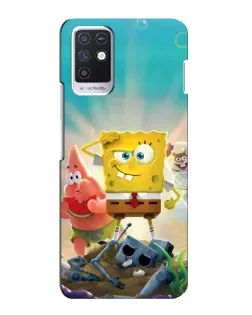 Чохол для Infinix Note 10 з картинкою «Спанч Боб переможець»