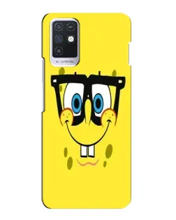 Чохол для Infinix Note 10 з картинкою «Мінімалістичний Спанч Боб»