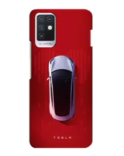 Чехол для Infinix Note 10 с картинкой «Tesla Top View»