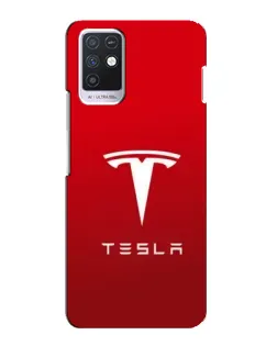 Чехол для Infinix Note 10 с картинкой «Tesla Red Classic»
