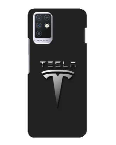 Чехол для Infinix Note 10 с картинкой «Стальной логотип Tesla» Чехол для Infinix Note 10 с картинкой «Стальной логотип Tesla»