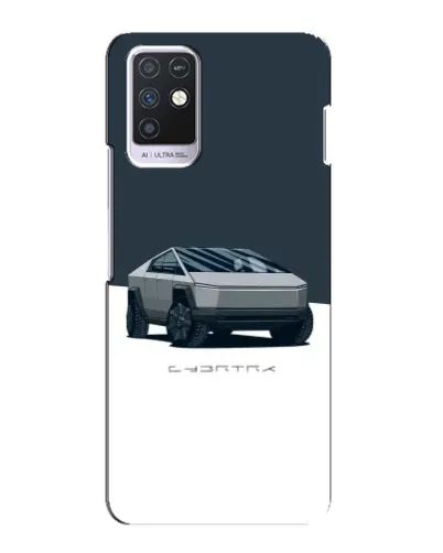 Чехол для Infinix Note 10 с картинкой «Серебристый Cybertruck Tesla» Чехол для Infinix Note 10 с картинкой «Серебристый Cybertruck Tesla»