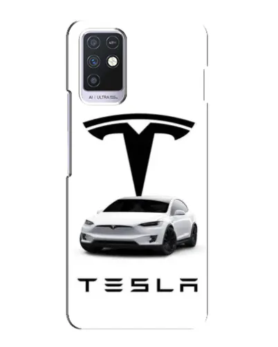 Чехол для Infinix Note 10 с картинкой «Tesla White Style» Чехол для Infinix Note 10 с картинкой «Tesla White Style»