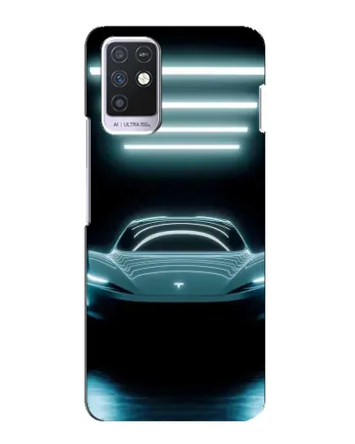 Чехол для Infinix Note 10 с картинкой «Tesla в неоне» Чехол для Infinix Note 10 с картинкой «Tesla в неоне»