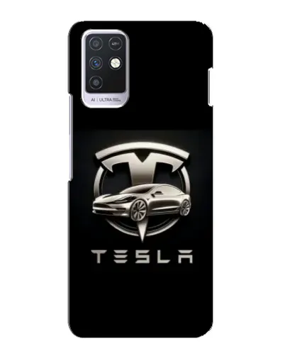 Чехол для Infinix Note 10 с картинкой «Tesla — серебристое авто» Чехол для Infinix Note 10 с картинкой «Tesla — серебристое авто»