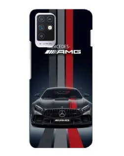 Чехол для Infinix Note 10 с картинкой «Mercedes — белый карбон»