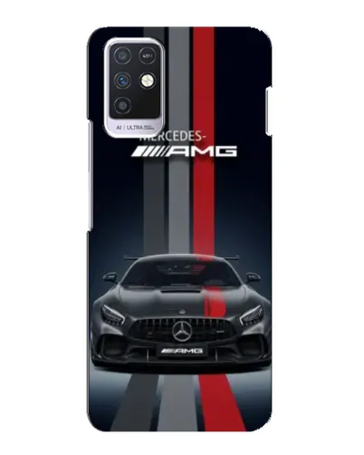 Чехол для Infinix Note 10 с картинкой «Mercedes — белый карбон»