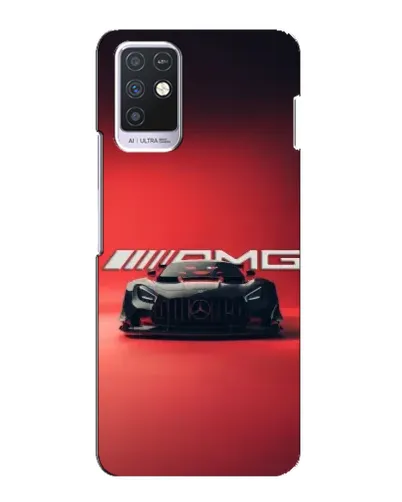 Чехол для Infinix Note 10 с картинкой «Mercedes AMG — красная линия»