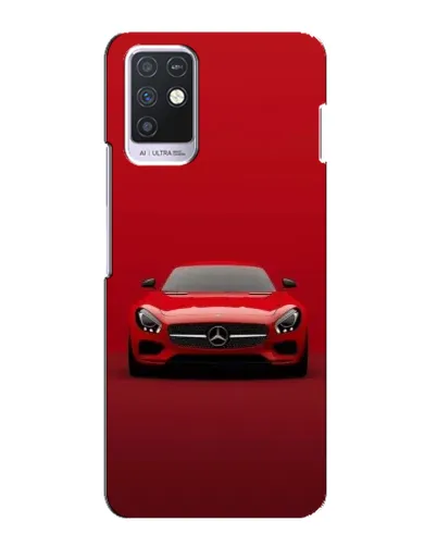 Чехол для Infinix Note 10 с картинкой «Красный Mercedes AMG»