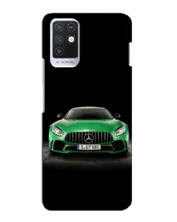 Чехол для Infinix Note 10 с картинкой «Mercedes — неоновый лого»