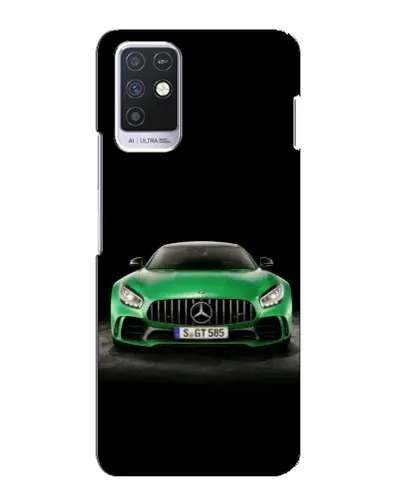 Чехол для Infinix Note 10 с картинкой «Mercedes — неоновый лого»