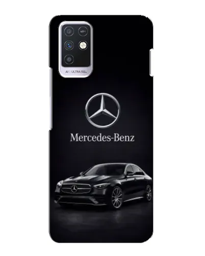 Чехол для Infinix Note 10 с картинкой «Mercedes — решетка радиатора»