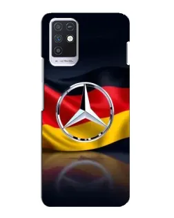 Чехол для Infinix Note 10 с картинкой «Mercedes — флаг Германии»