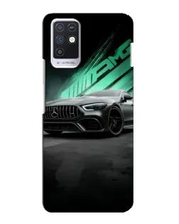 Чехол для Infinix Note 10 с картинкой «Темный Mercedes AMG»